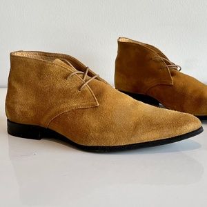 John Fluevog - Tokyo: Kawasaki Tan Suede Boots Size 8 US / 41 EU